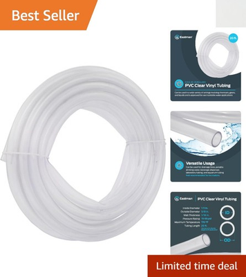 #ad #ad Durable 20 Ft. Clear Vinyl Tubing 1 2 in. ID x 5 8 in. OD for Low Pressure Use $30.99