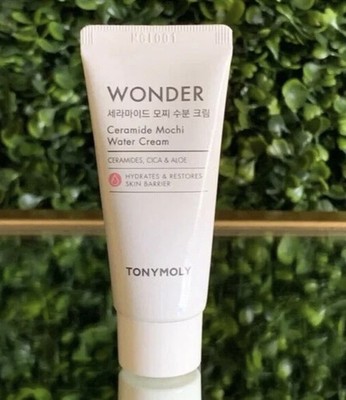 TonyMoly Wonder Ceramide Mochi Water Cream-Travel Size 0.50 fl oz/15ml-Sealed
