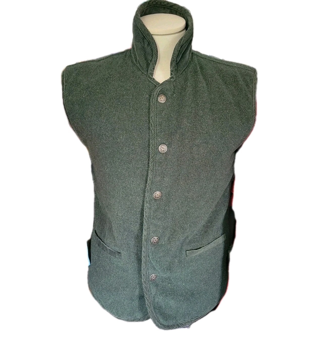 Mountain Horse Wool Blend Vest Riding Women XS Equestrian Embroidered Reversible