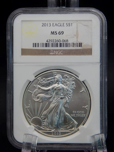 2013 American Silver Eagle DOLLAR ASE NGC GRADDED MS 69 (BF2109)