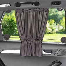 Car Side Window Sunshade Pair, 240T, Suction Cup, Privacy Blackout, 27x65x50cm