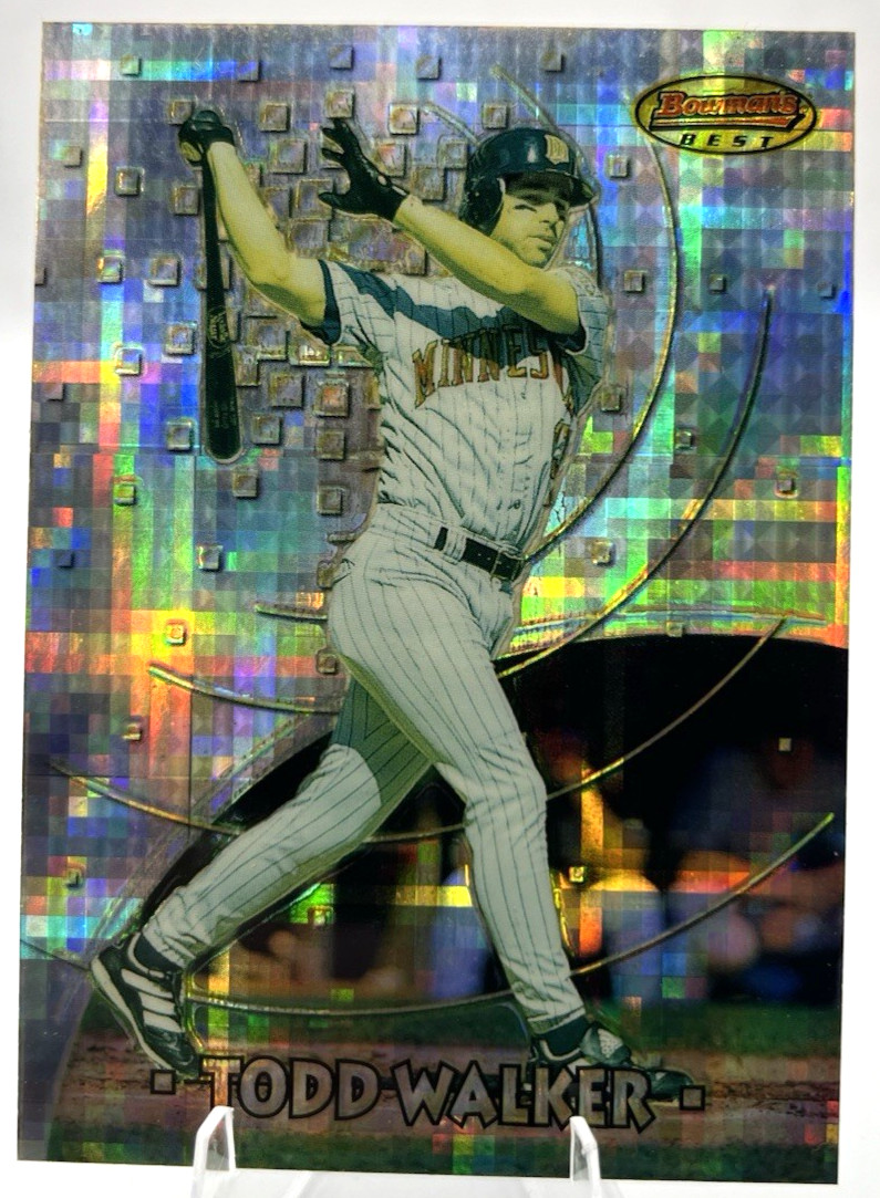 1997 Bowman’s Best Todd Walker Atomic Refractor #BBP13 Twins Rare