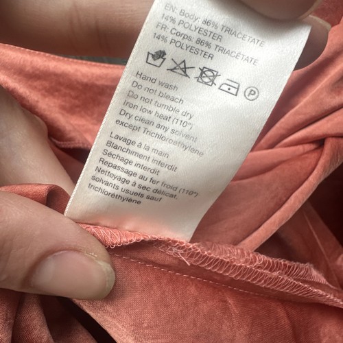 Nanushka Silky Peach Twist Front Top Size S $320 Retail Price - 75% OFF!!! - Picture 11 of 12