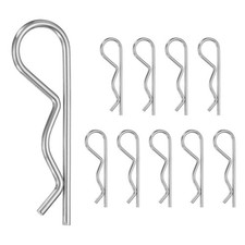 10 Pcs R-Shaped Cotter Pin, M2x50mm Hairpin Hardware Spring R Clips
