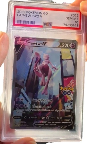 Mewtwo V (Alternate Full Art) 072/078 Pokémon GO Holo