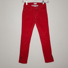 Gap Kids Super Skinny Red Slim fit corduroy Pants Size 12