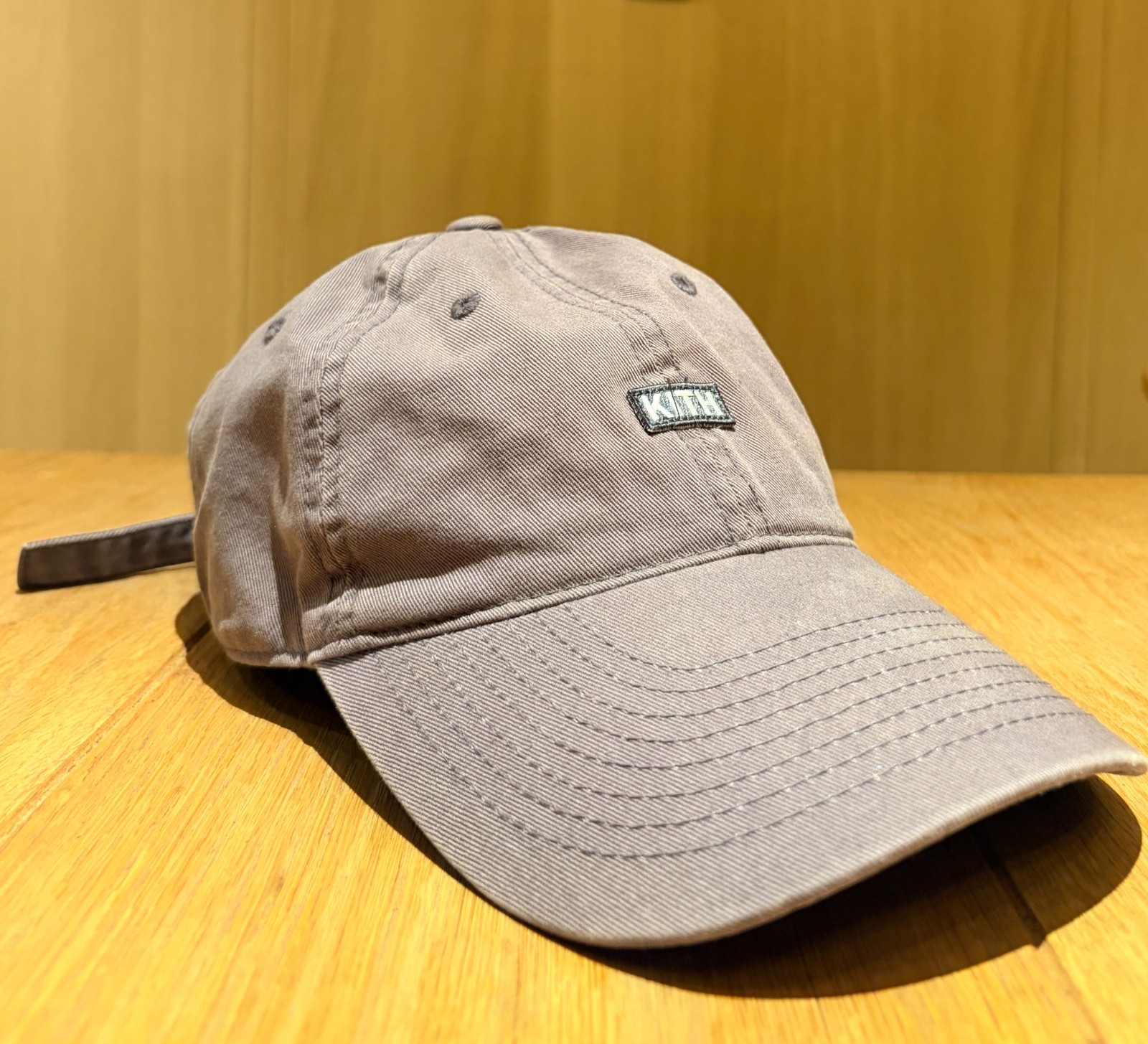 Kith Classic Logo Strapback Hat Gray - image 7