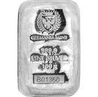 1 - 100 gram Germania Mint Silver Bar 9999 Fine, In original box and shrink wrap