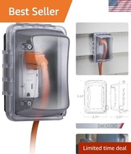 Weatherproof Electrical Outlet Cover Waterproof in-Use 1-Gang Clear