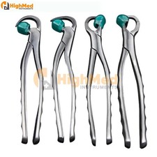 Premium Dental Extraction Forceps Standard Series Set of 4 Pcs Free 25 Bumpers 