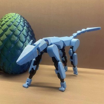 3D Printing Movable Shapeshift Jointed Robot Dog Lucky 13 Joints Assembling Toys