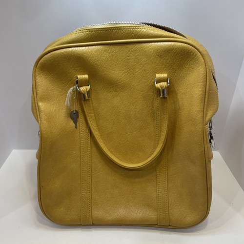 Amelia Earhart Luggage Bag Yellow Locks with Key 1970s Vintage Free Ship