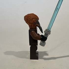 Lego Plo Koon White Undershirt Dark Brown Star Wars Minifigure 7676 Jedi