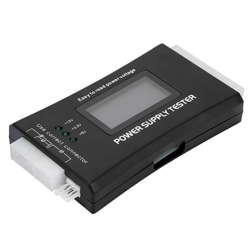 PC 20/24 Broches 4 PSU ATX BTX ITX SATA HDD Alimentation LCD Testeur Numérique Compteur - Photo 11/12