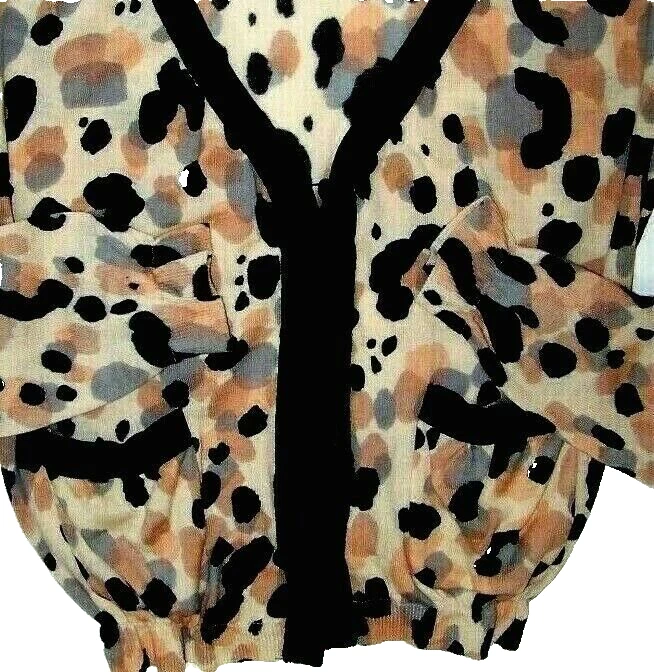 CÁRDIGAN MOSCHINO JERSEY TEJIDO BOTÓN DELANTERO MANGA LARGA talla 8 Hecho en ITALIA Foto 3 de 4