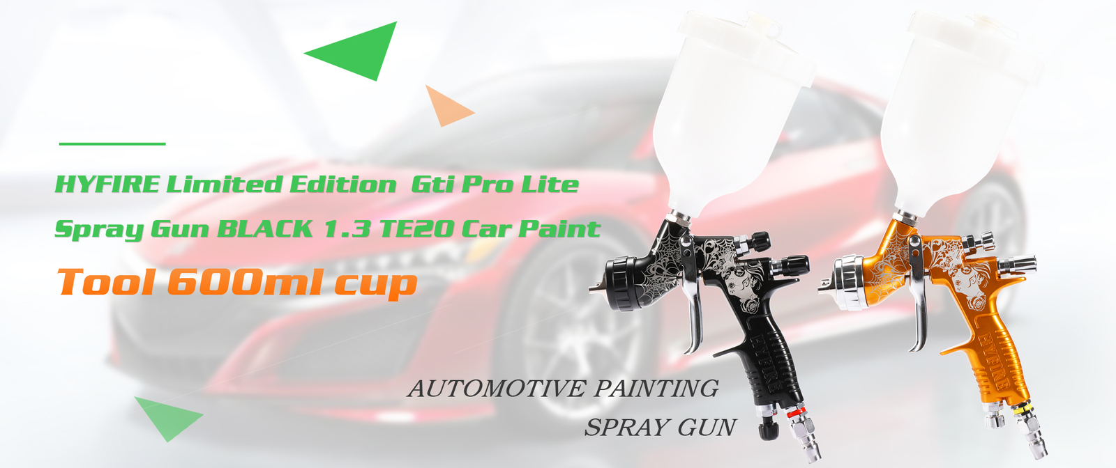 Replacement DeVilbiss GTi PRO LITE TE20 Gravity Spray Gun Clear Coat 1