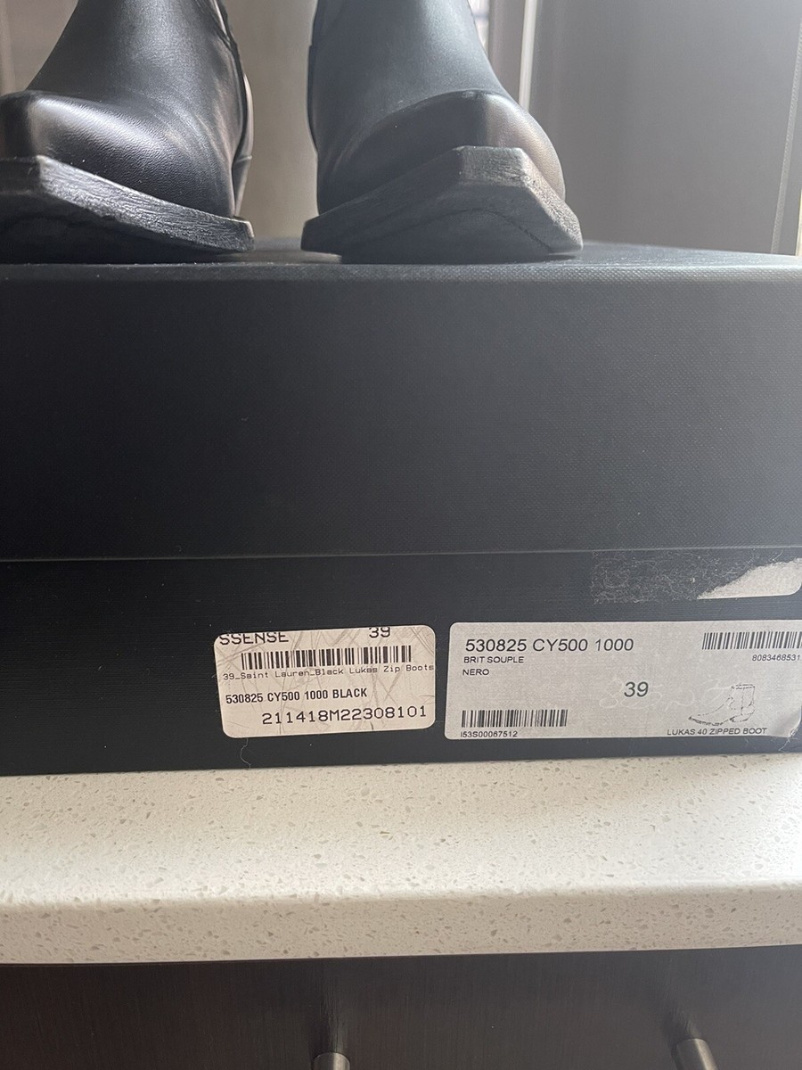 Saint Laurent Lukas 40 Zip Boot size 39 $995 | eBay