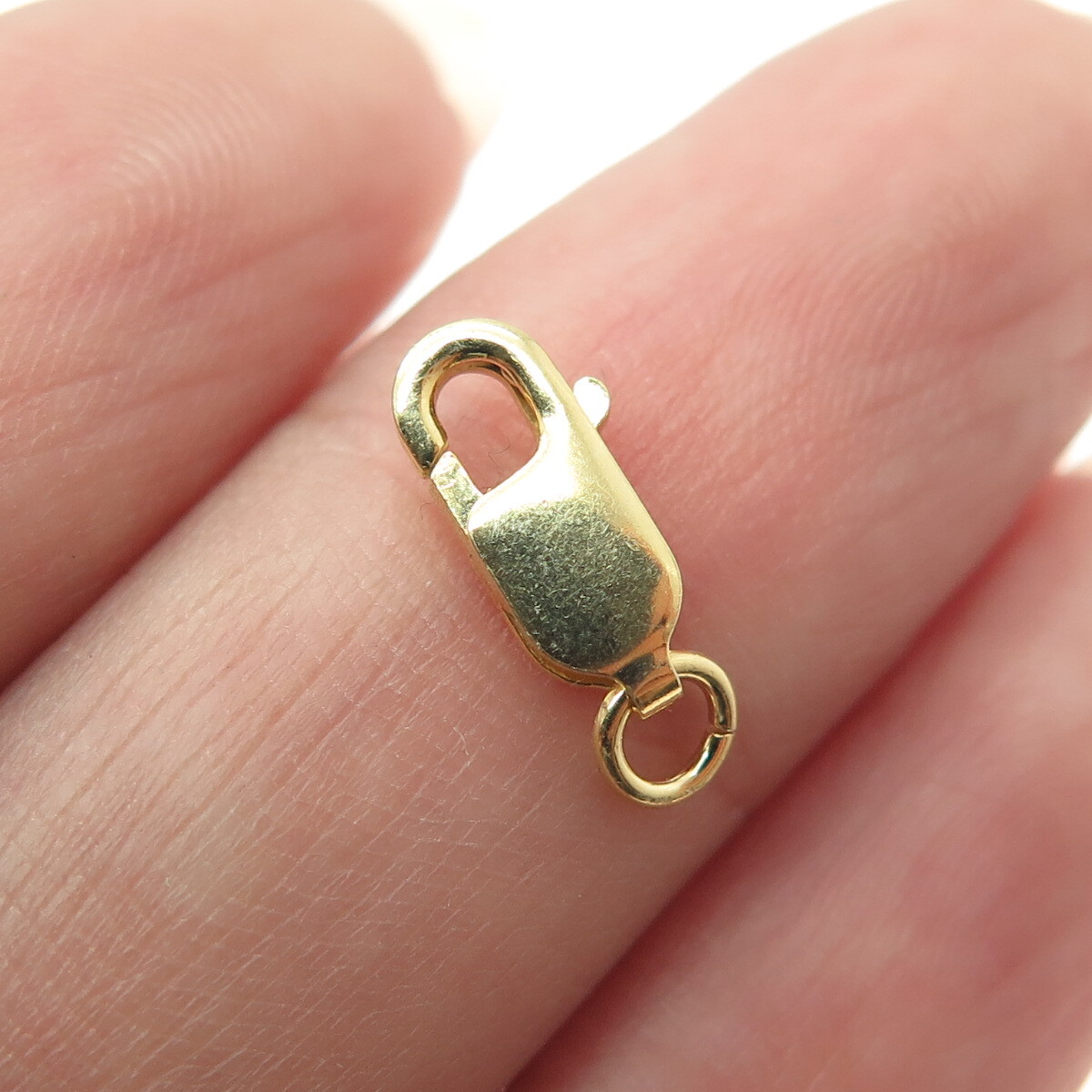 925 Sterling Silver Gold Plated Lobster Lock Clasp for Bracelet Necklace