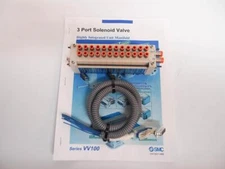 SMC 11-98A VV100 3 Port Solenoid Valve Integrated Unit Manifold 12 Station 4412