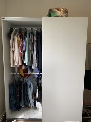 Ikea Pax Wardrobe With Sliding Door Mirror And Organisers