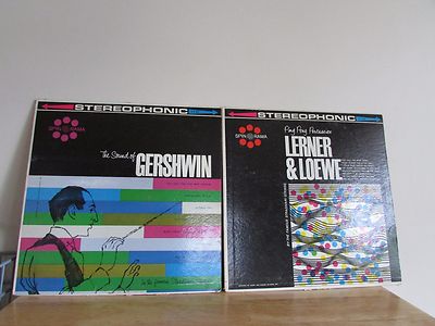 Lot of 2 Stradivari Strings 12'' Stereo Records Gershwin Lerner & Lowe Spinorama