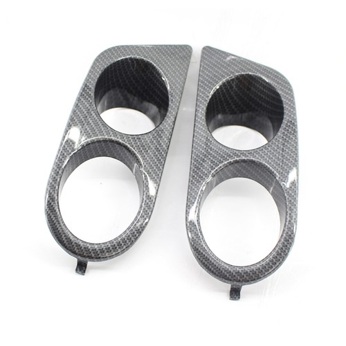 New Fog Light Cover Carbon Fiber Style Grille H-Style for BMW E46 M3 2001-2006 - Picture 6 of 9
