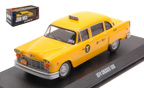 Greenlight CHECKER 1974 N.Y.C.TAXI "JOHN WICK CHAPTER 3 PARABELLUM 2019" 1:43