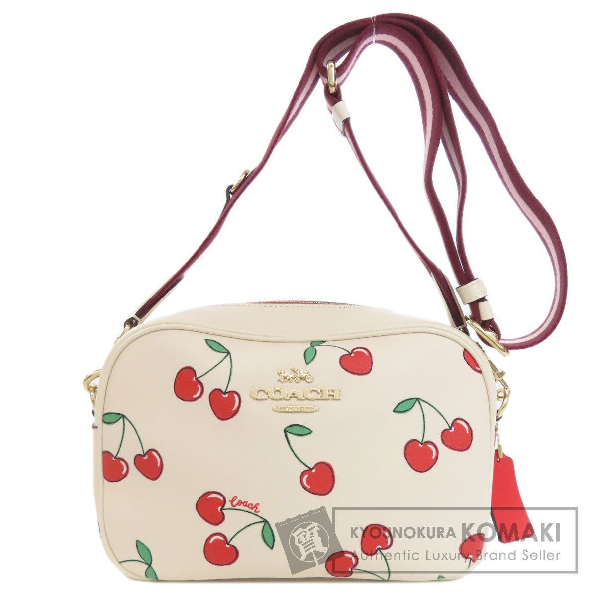 COACH CF420 Jamie Leather Shoulder Bag for Women Camera Purse  