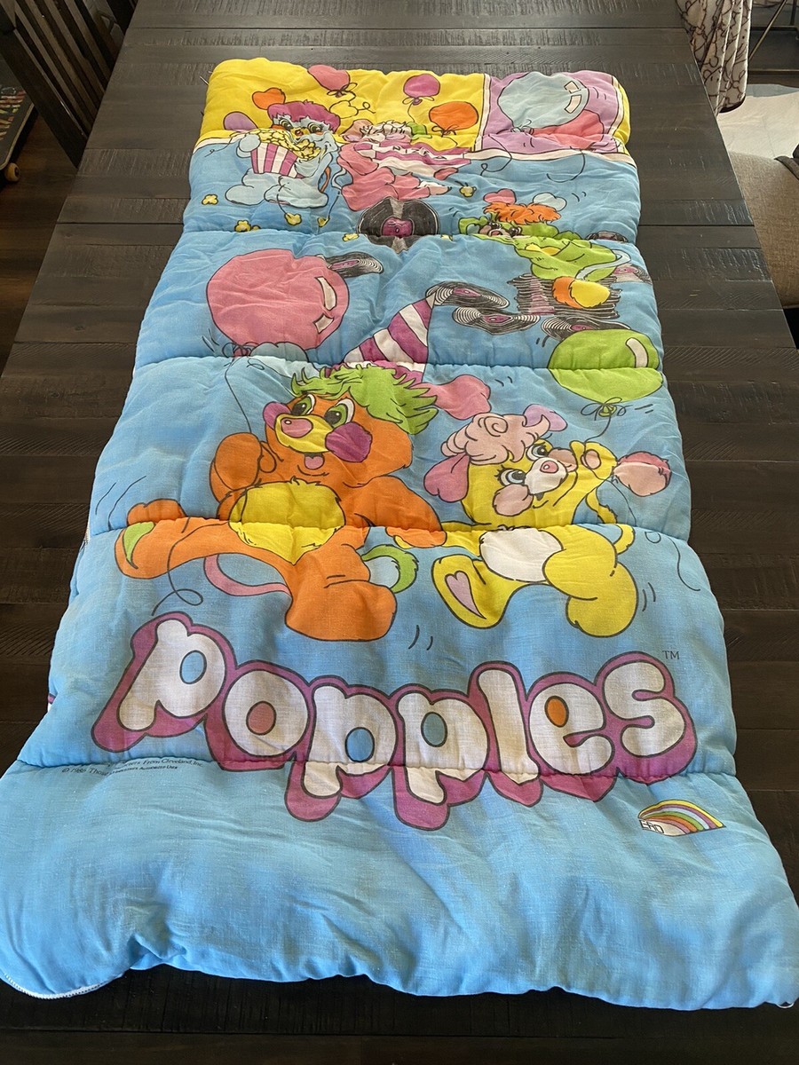 Sac à Dos Vintage Popples Années 80 – Bleu – Peluche – Popples Bag