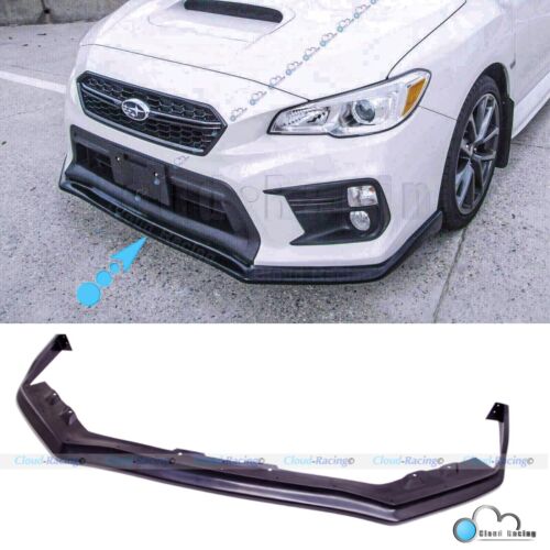 Fits 18 19 21 Subaru WRX STI CS-Style Front Bumper Lip Splitter Spoiler Urethane - Picture 2 of 2