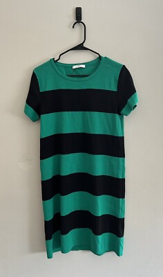 NWOT MNG by MANGO Short Sleeve Striped Shift Dress Suit Collection | Size M  | eBay
