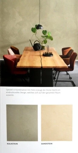 Stone-Optik Effektlasur Sandstein 1 l mit Effektzusatz und Roller - Bild 9 von 9