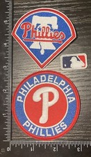 Lot Set 3 Philadelphia Phillies MLB Baseball Iron On Embroidered Patches.