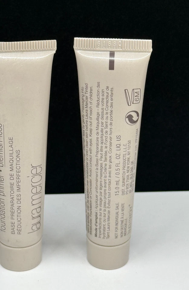 Laura Mercier Foundation Primer Blemish-Less 0.5 oz NW-O BOX LOT OF 2 - Imagem 3 de 4