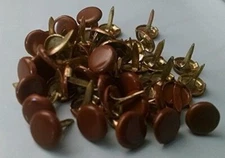 Brown Large Round Brads Bulk 50ct | Scrapbooking