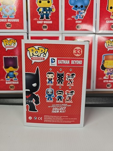Funko Pop! Heroes: Batman Beyond #33 - Future Dark Knight 2014 Vaulted - Picture 3 of 6