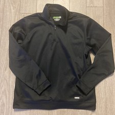 Tek Gear Performance Fleece pullover mens L black long sleeve top warm