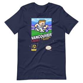 Vancouver Whitecaps FC 8-bit Retro NES League Soccer Football Club T-Shirt 