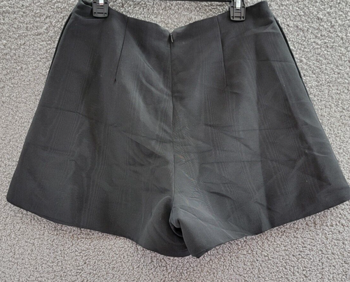 Bardot Thea High Waisted Shorts Women's 10 Black Front Pin-Tuck Back Zip Closure - 第 10/17 張圖片