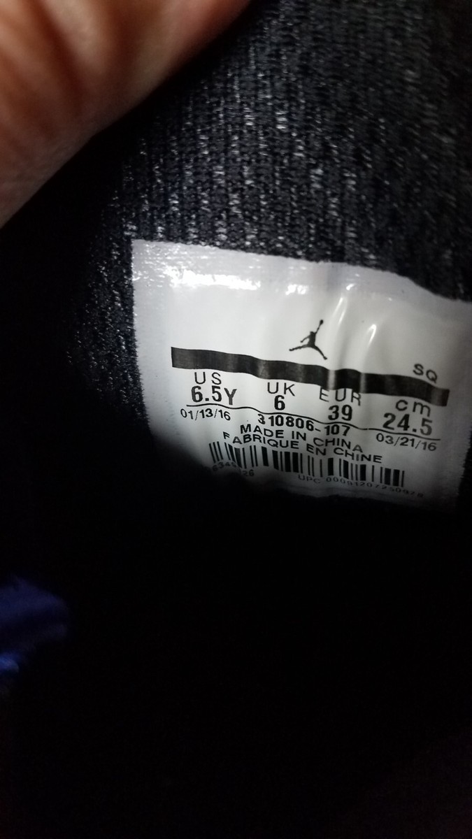 Nike SIZE 6.5 Y Air Jordan Retro CHA Powder Blue 310806-107 Youth