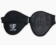 Leather Hand Grip Weight Lifting Pads Workout Gloves Gym Fitness Palm Grip Pair