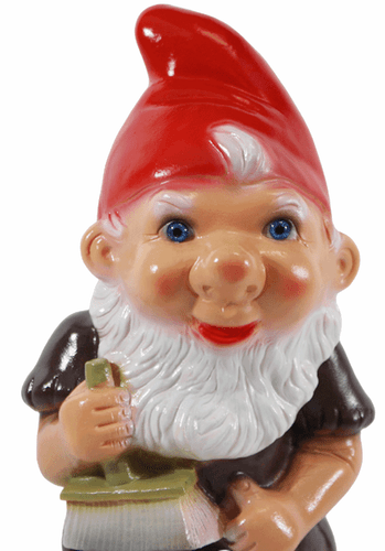 Gartenzwerg Deko Garten Figur Zwerg Maler mit Pinsel aus Kunststoff H 29 cm - Bild 2 von 5