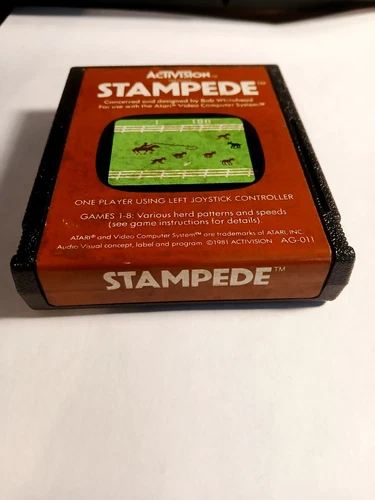 Stampede Tested Working Atari 2600 Game Cartridge