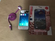 Apple iPhone wit M L B accessory and more