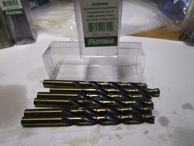 5/16'' HSS 135° Split Point Black and Gold Finish FMT  Jobber Drill QTY 6