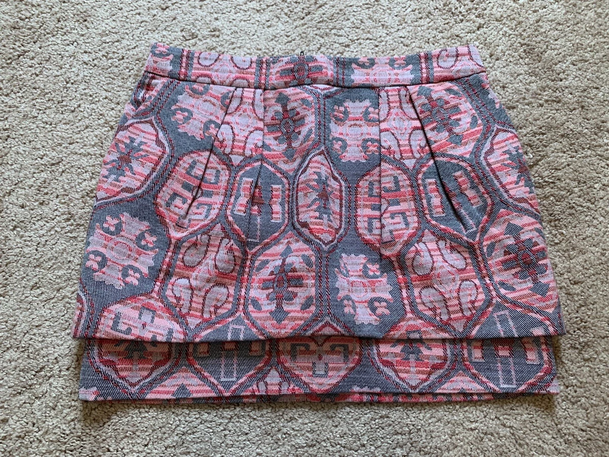 Layered jacquard clearance skirt