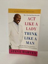 ACT LIKE A LADY THINK LIKE A MAN BY STEVE HARVEY EXPANDED ED. SOFTCOVER BOOK