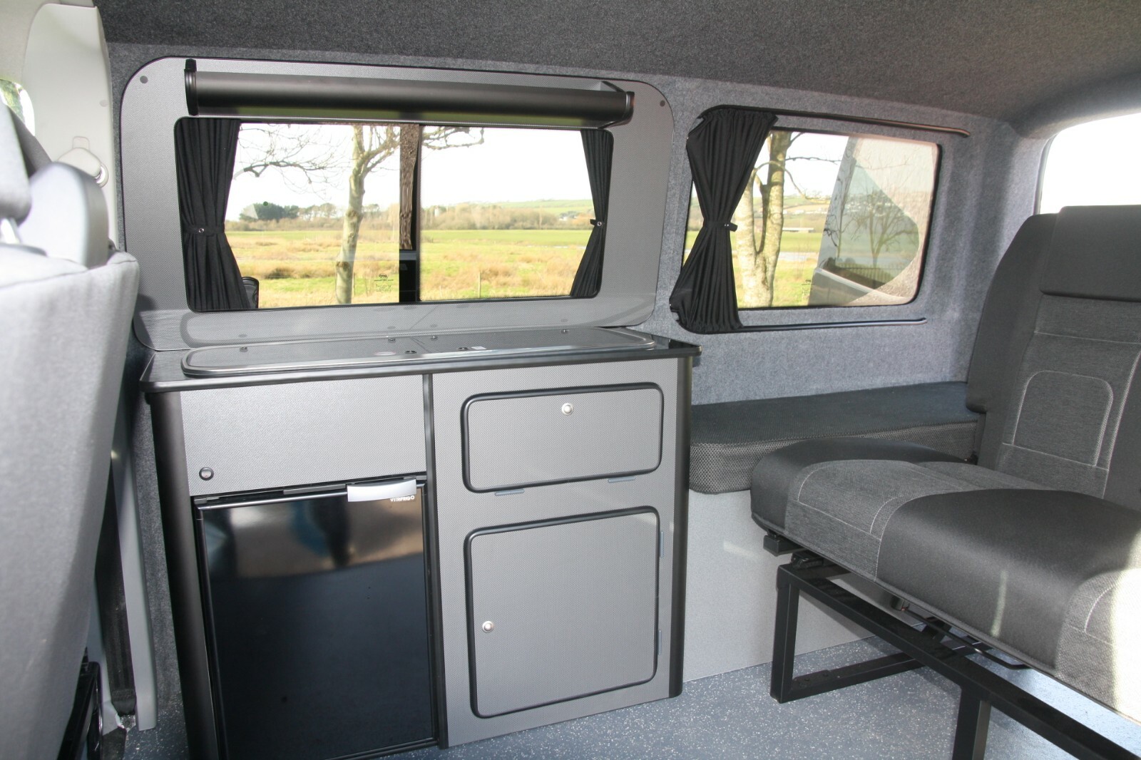 VW T5/6 Window Surround & Shelf,Fits Campervan Pod/Conversion Unit,Carbon Finish eBay