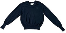 American Vintage Cape Isle Knitters Sweater Men Small Navy Knit Dadcore USA Made