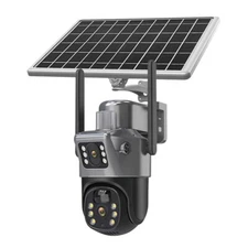 Sansco WiFi 4MP Wireless Solar Power PTZ IP Camera Security CCTV Night Vision